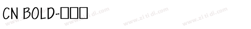 CN BOLD字体转换